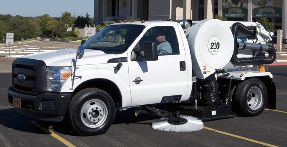 GridIron parking lot sweeping